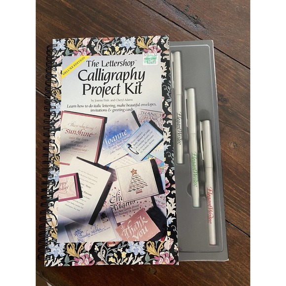 New LOT The Lettershop Calligraphy Project Kit Deluxe Edition Speedball + 6 Pens - Picture 2 of 4